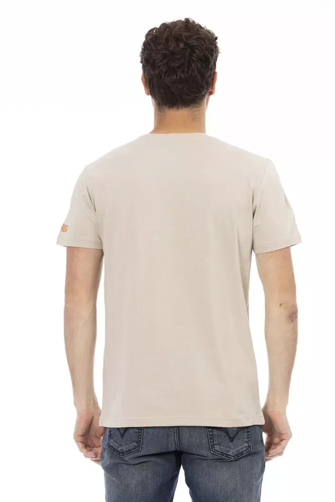 Trussardi Action Beige T-Shirt for Men detail view