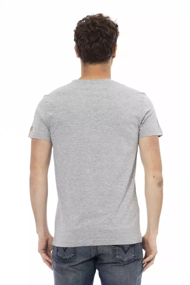 Trussardi Action Grey T-Shirt for Men detail view