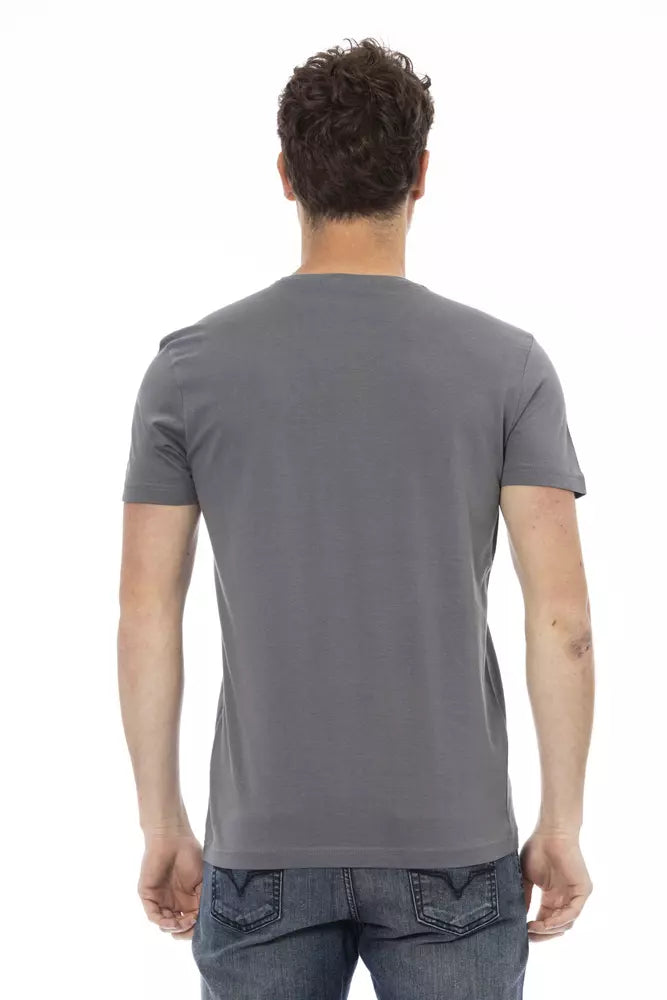 Trussardi Action Grey T-Shirt for Men detail view