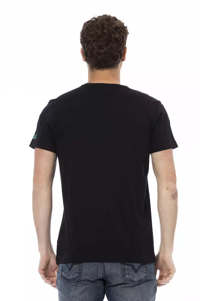 Trussardi Action Black T-Shirts for Men detail view