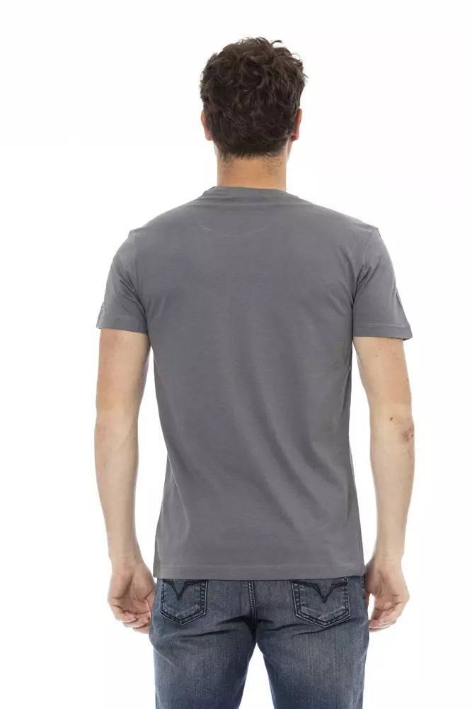 Trussardi Action Grey T-Shirt for Men detail view