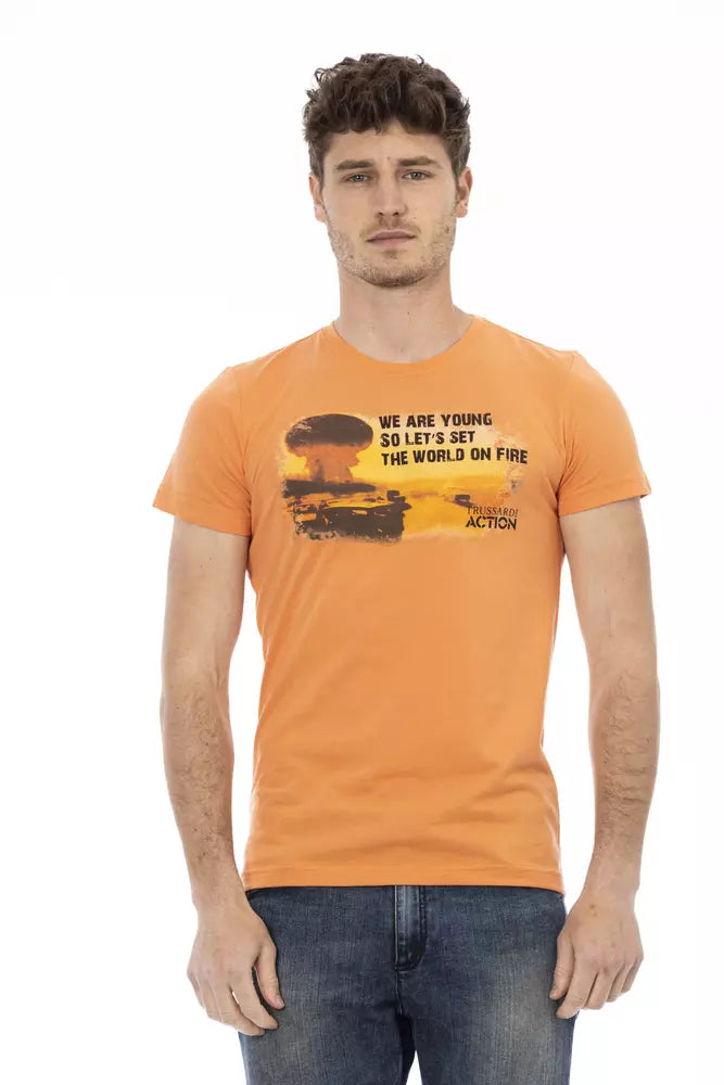 Trussardi Action Orange T-Shirt for Men