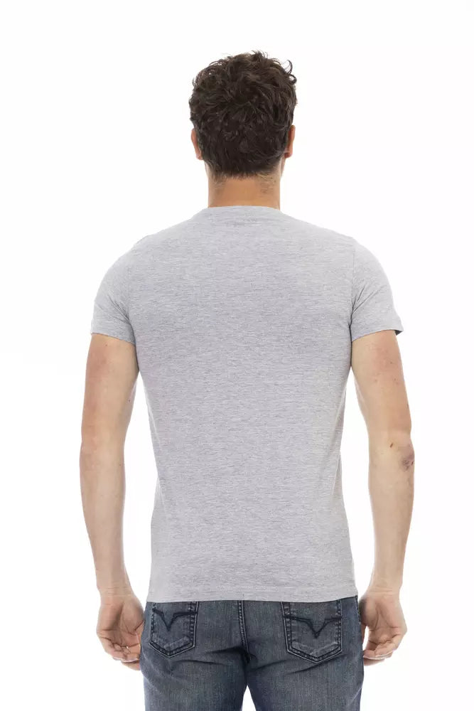 Trussardi Action Grey T-Shirt for Men detail view