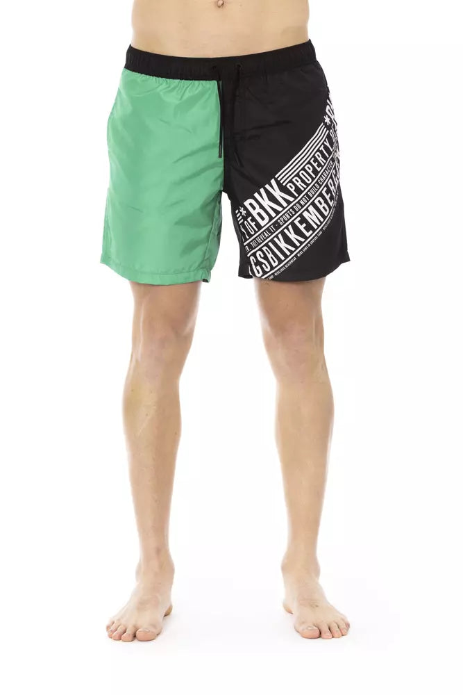 Bikkembergs Short de Bain Homme Polyester Vert