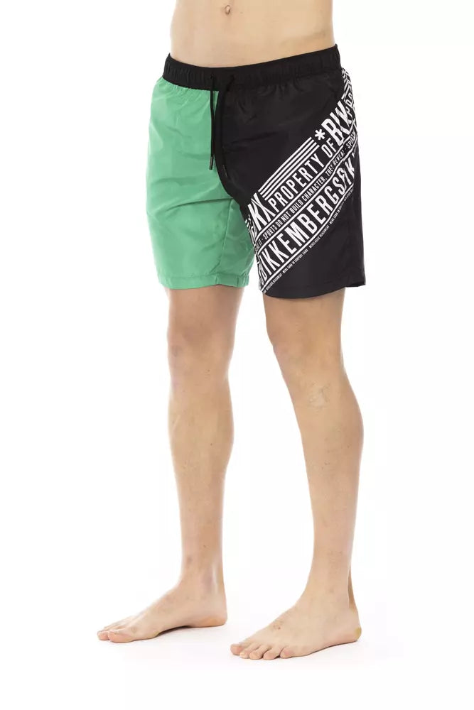 Bikkembergs Short de Bain Homme Polyester Vert