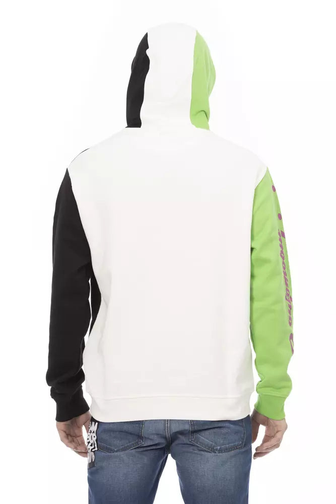Pull Homme en Coton Blanc Automobili Lamborghini avec Capuche