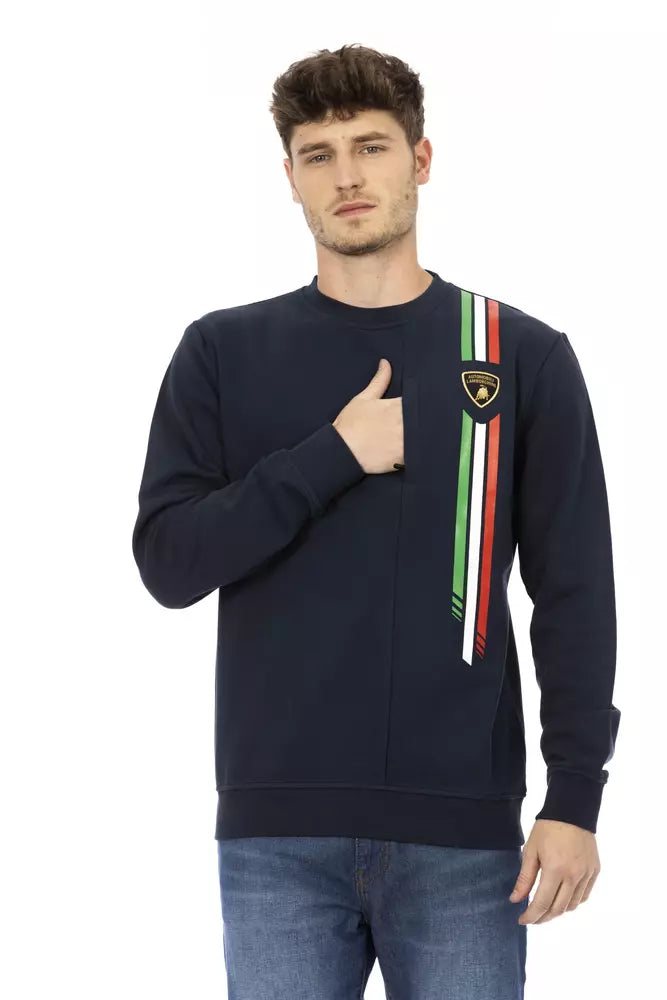 Automobili Lamborghini Blue Sweatshirt for Men