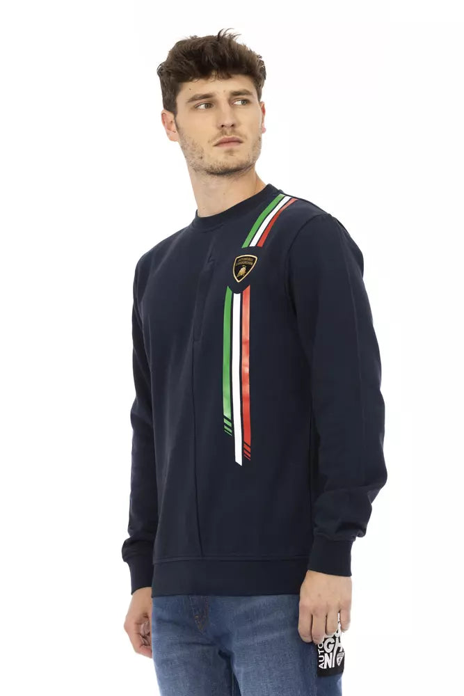 Automobili Lamborghini Blue Sweatshirt for Men detail view