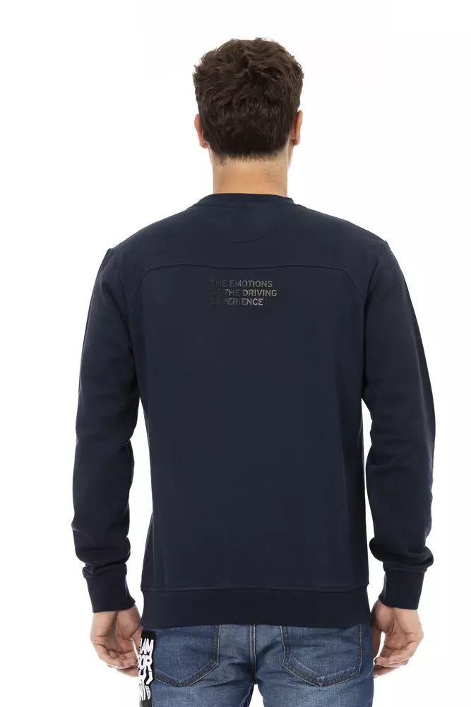 Automobili Lamborghini Blue Sweatshirt for Men side view