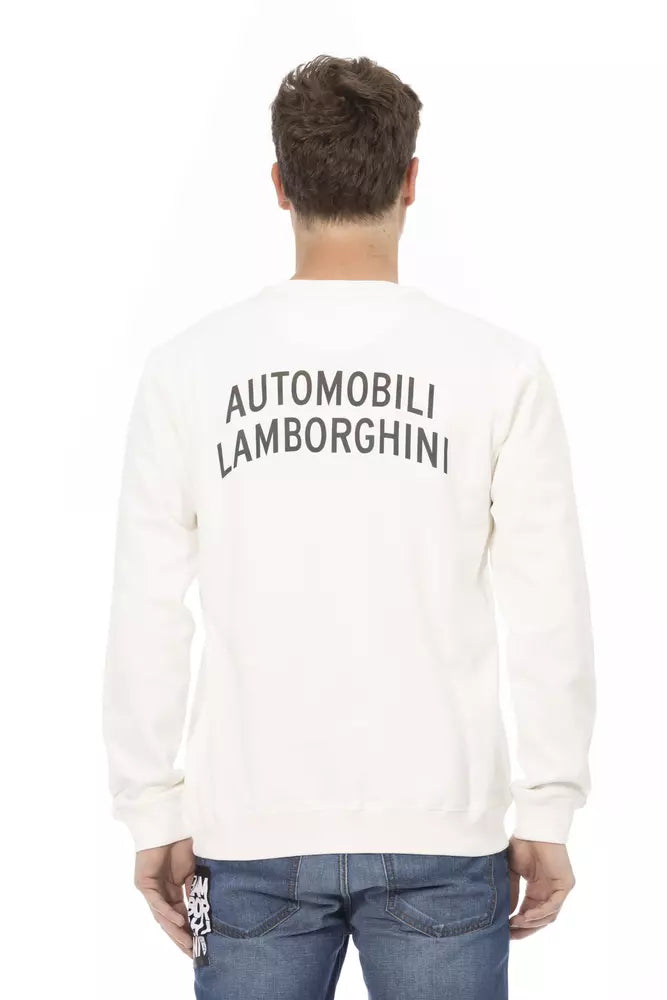 Automobili Lamborghini White Sweatshirt for Men detail view