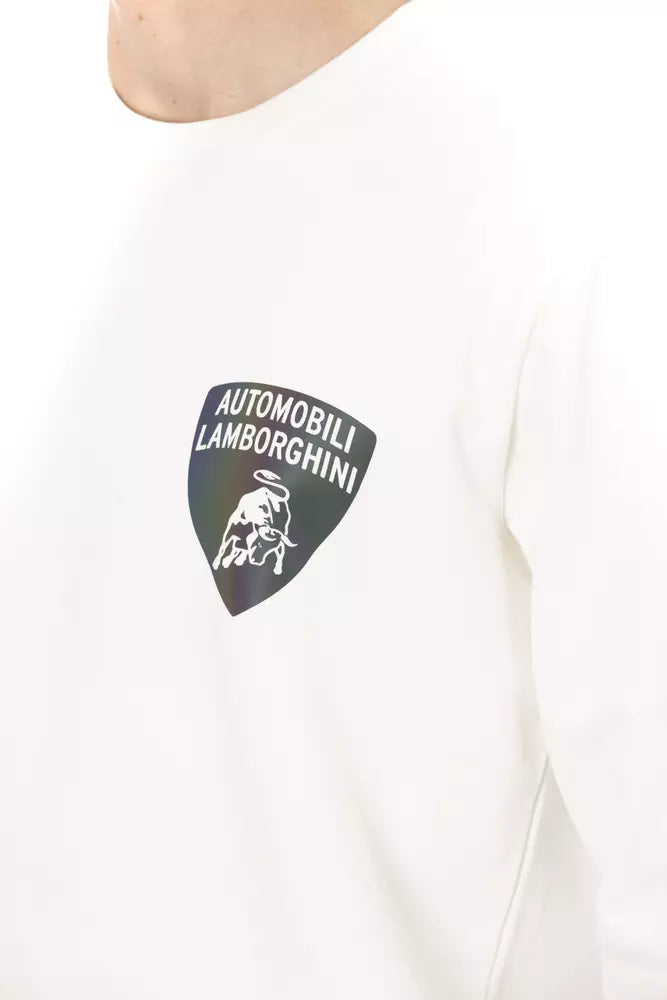 Automobili Lamborghini White Sweatshirt for Men side view