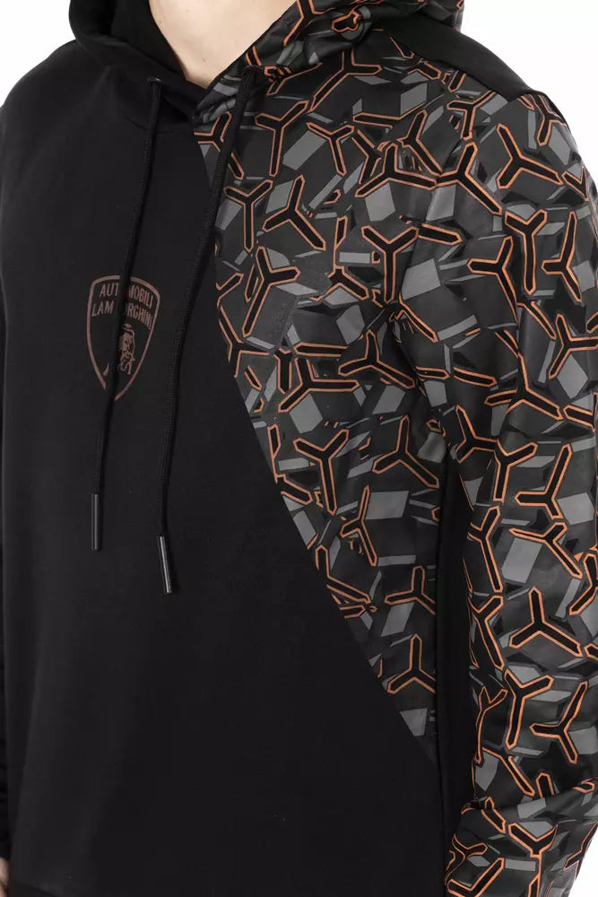 Automobili Lamborghini Black Hoodie for Men side view