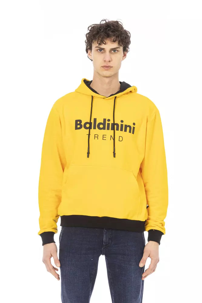 Baldinini Trend Yellow Hoodie for Men