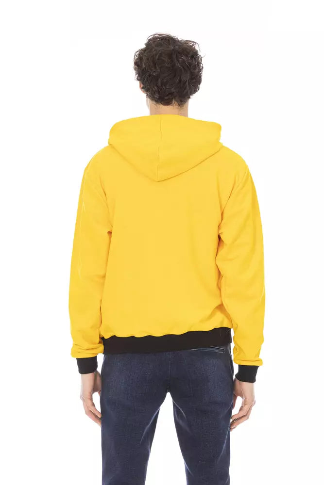 Baldinini Trend Yellow Hoodie for Men detail view