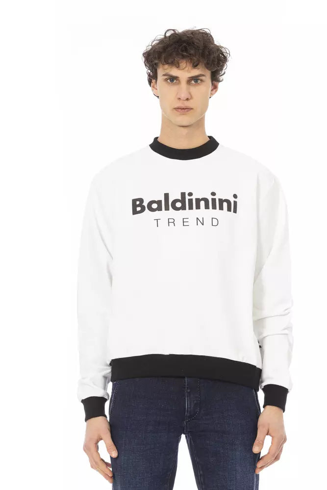 Baldinini Trend White Sweatshirt for Men