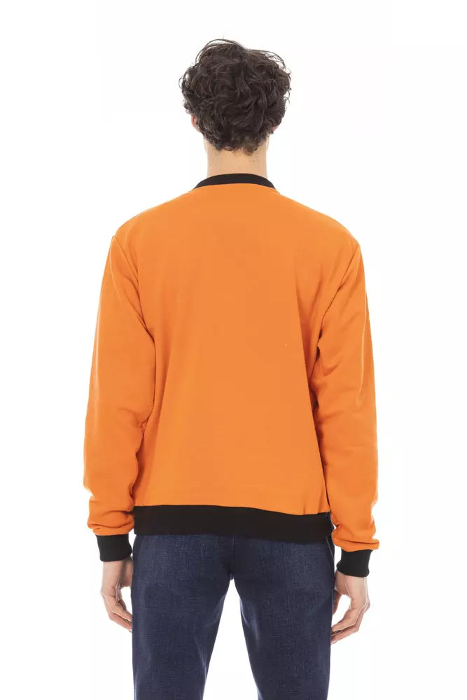 Baldinini Trend Orange Sweatshirt for Men detail view