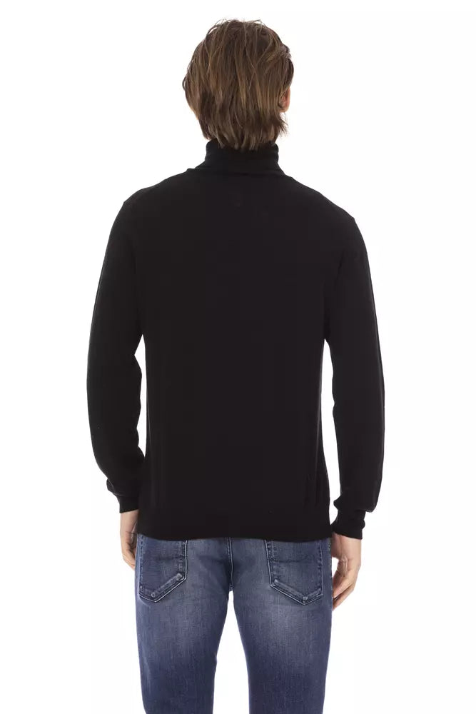 Baldinini Trend Black Turtleneck for Men detail view