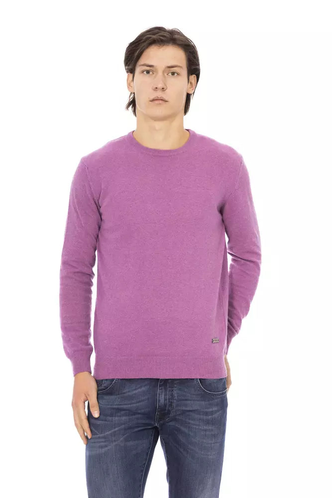 Pull homme en laine violet Baldinini Trend