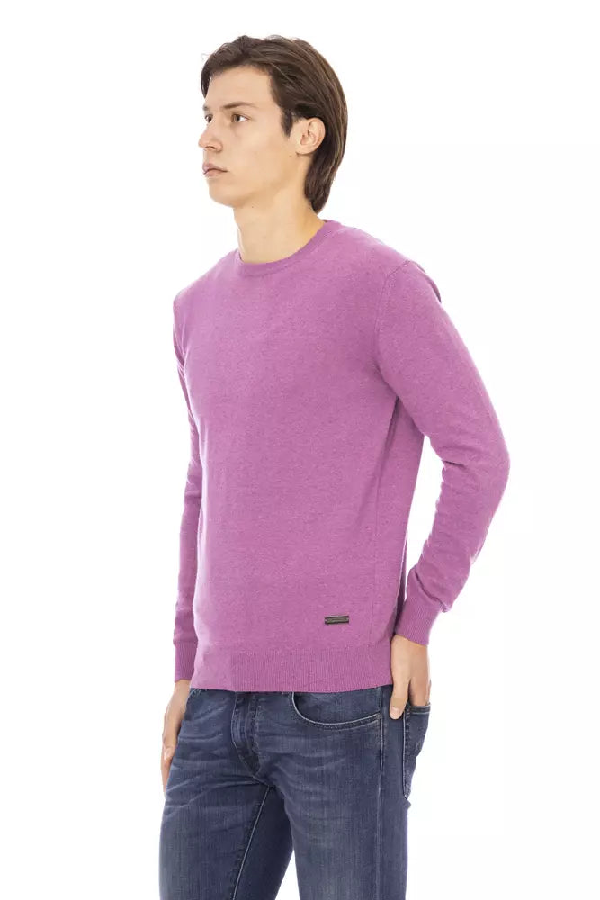 Pull homme en laine violet Baldinini Trend