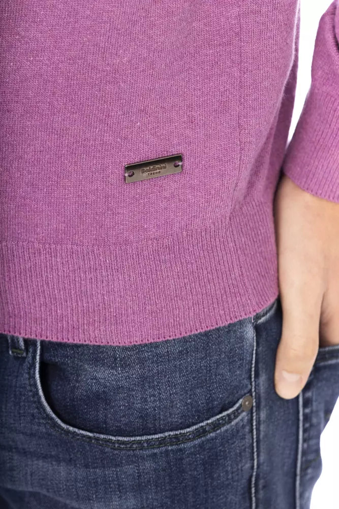 Pull homme en laine violet Baldinini Trend
