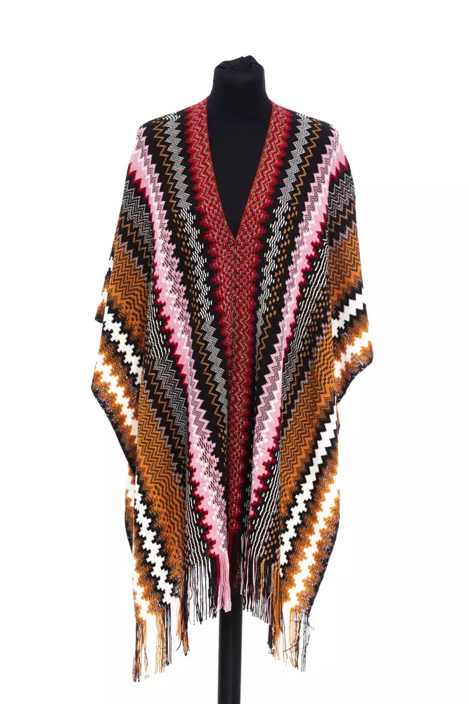 Missoni Poncho en Laine Multicolore pour Femme