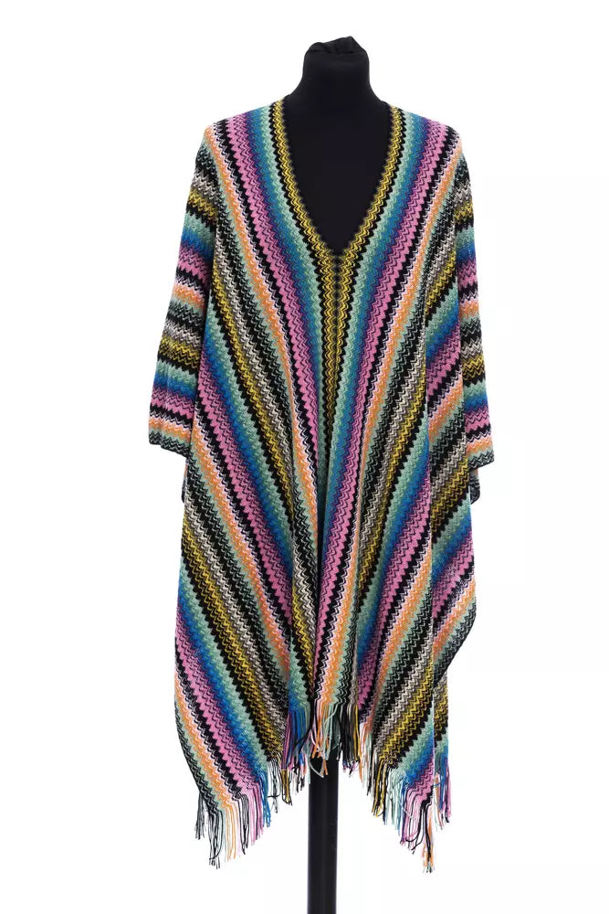 Missoni Poncho en Laine Multicolore pour Femme