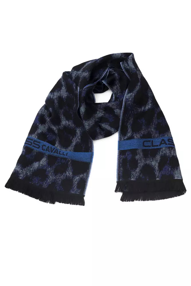 Cavalli Class Blue Scarf for Men detail view