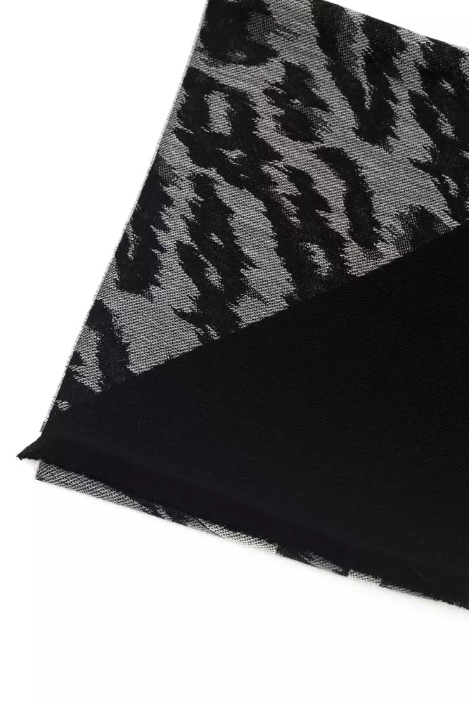 Écharpe homme Cavalli Class en laine grise