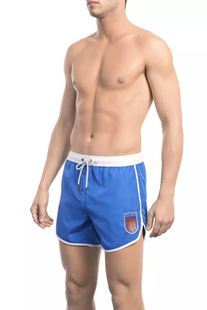 Bikkembergs Blue Swim Shorts for Men