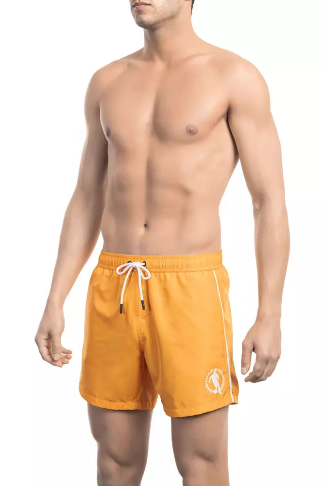 Bikkembergs Orange Swim Shorts for Men