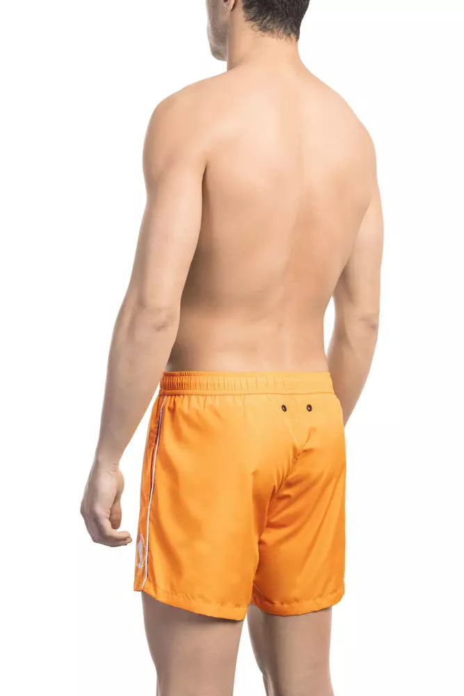 Bikkembergs Orange Swim Shorts for Men alternate view