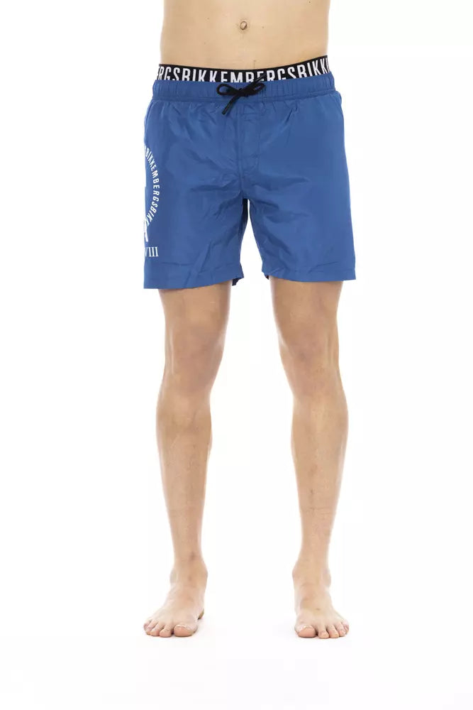 Bikkembergs Blue Swim Shorts for Men