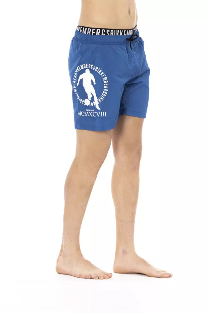 Bikkembergs Blue Swim Shorts for Men alternate view