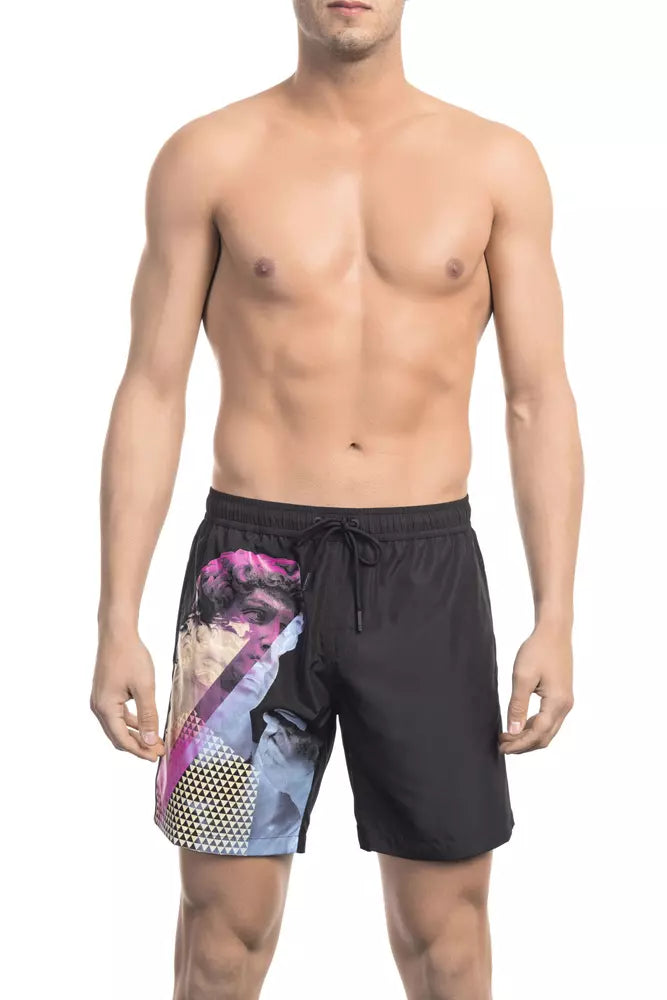 Short de bain homme Bikkembergs en polyester noir