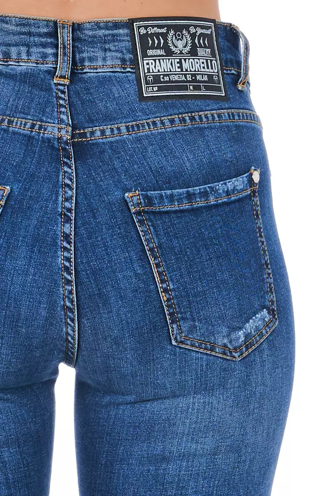 Jean slim Frankie Morello en denim bleu pour femme