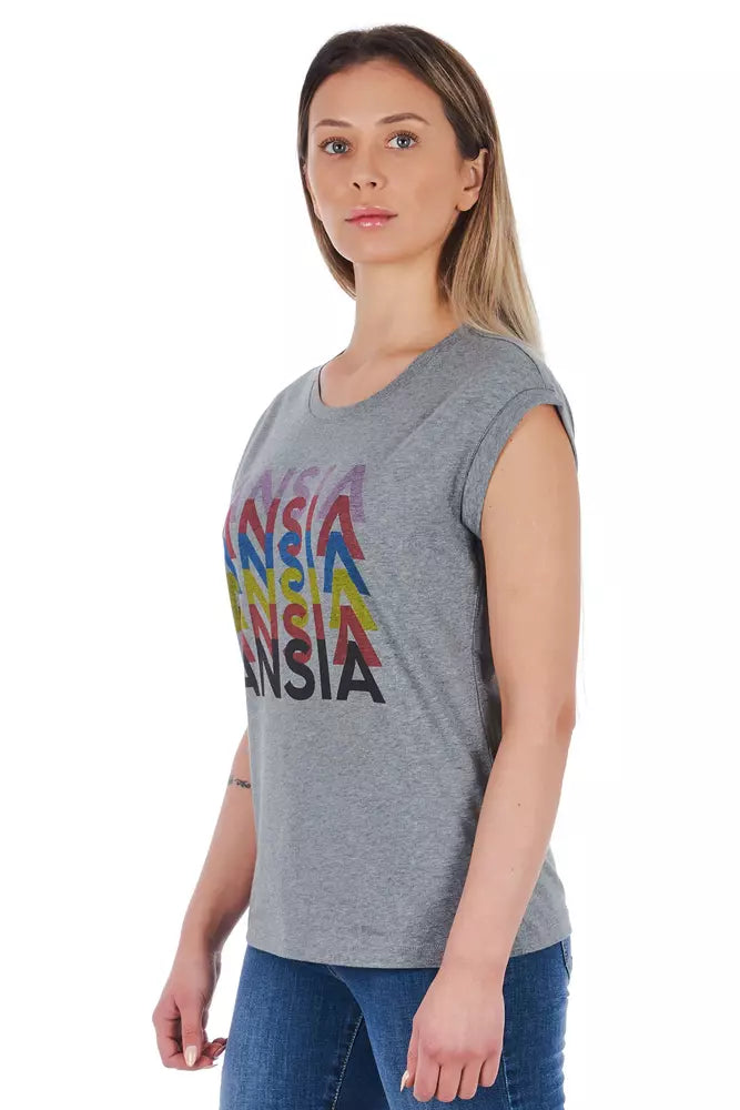 Frankie Morello Grey T-Shirt for Women alternate view