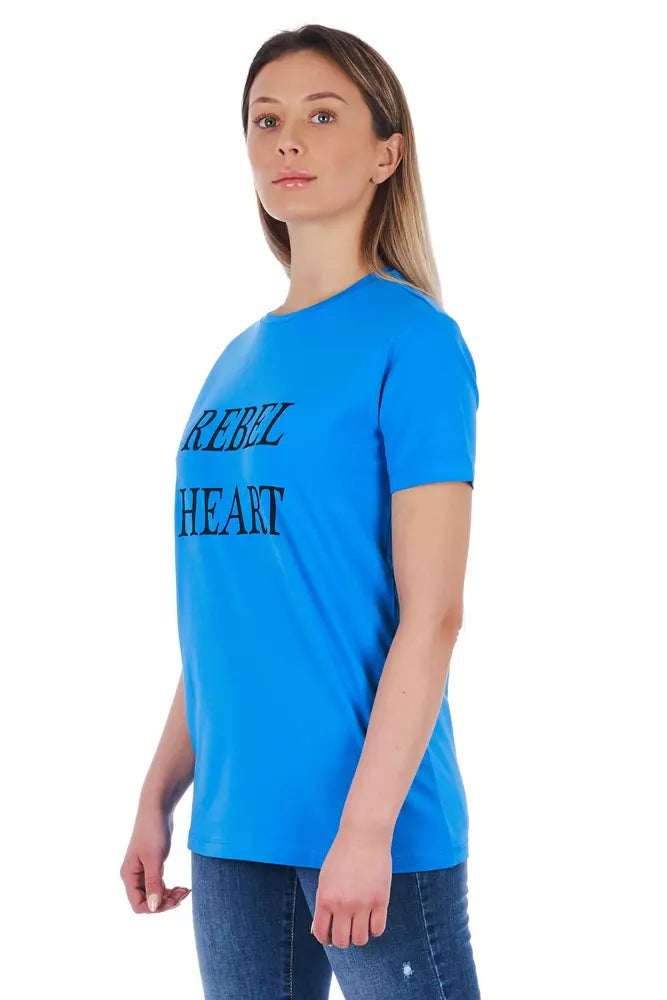 Frankie Morello Blue T-Shirt for Women additional view