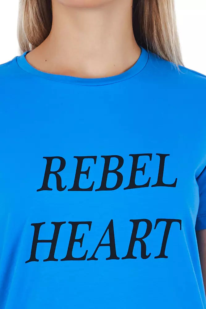 Frankie Morello Blue T-Shirt for Women additional view