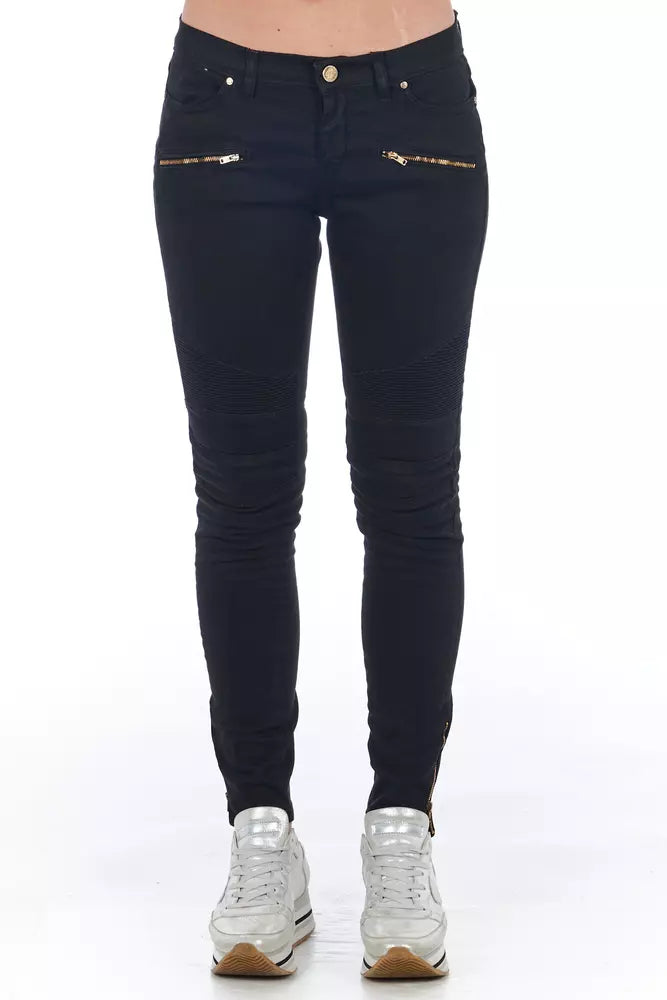 Frankie Morello Black Skinny Jeans for Women additional view