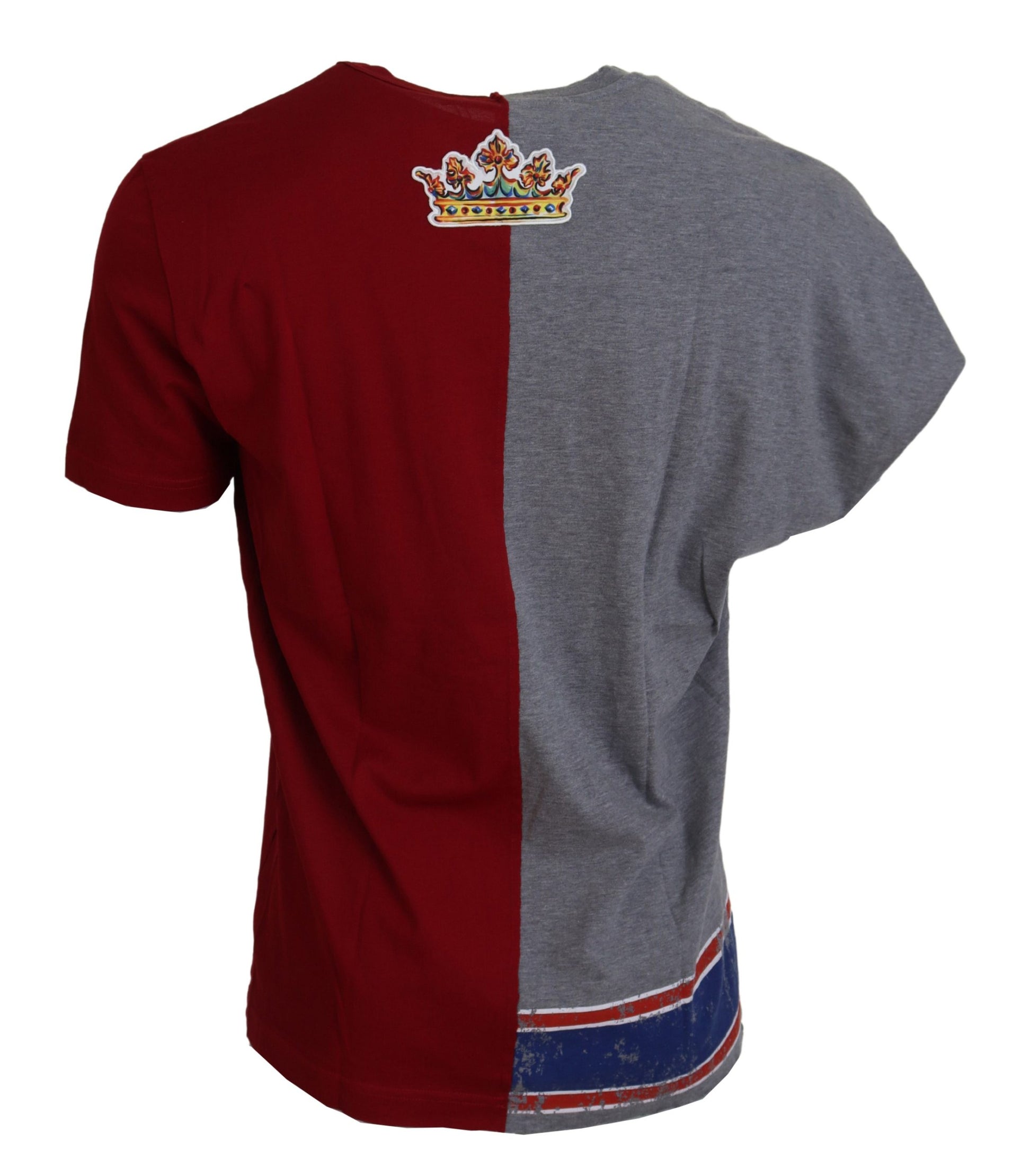 T-shirt Dolce & Gabbana col rond DG Angel deux modèles rouge et gris