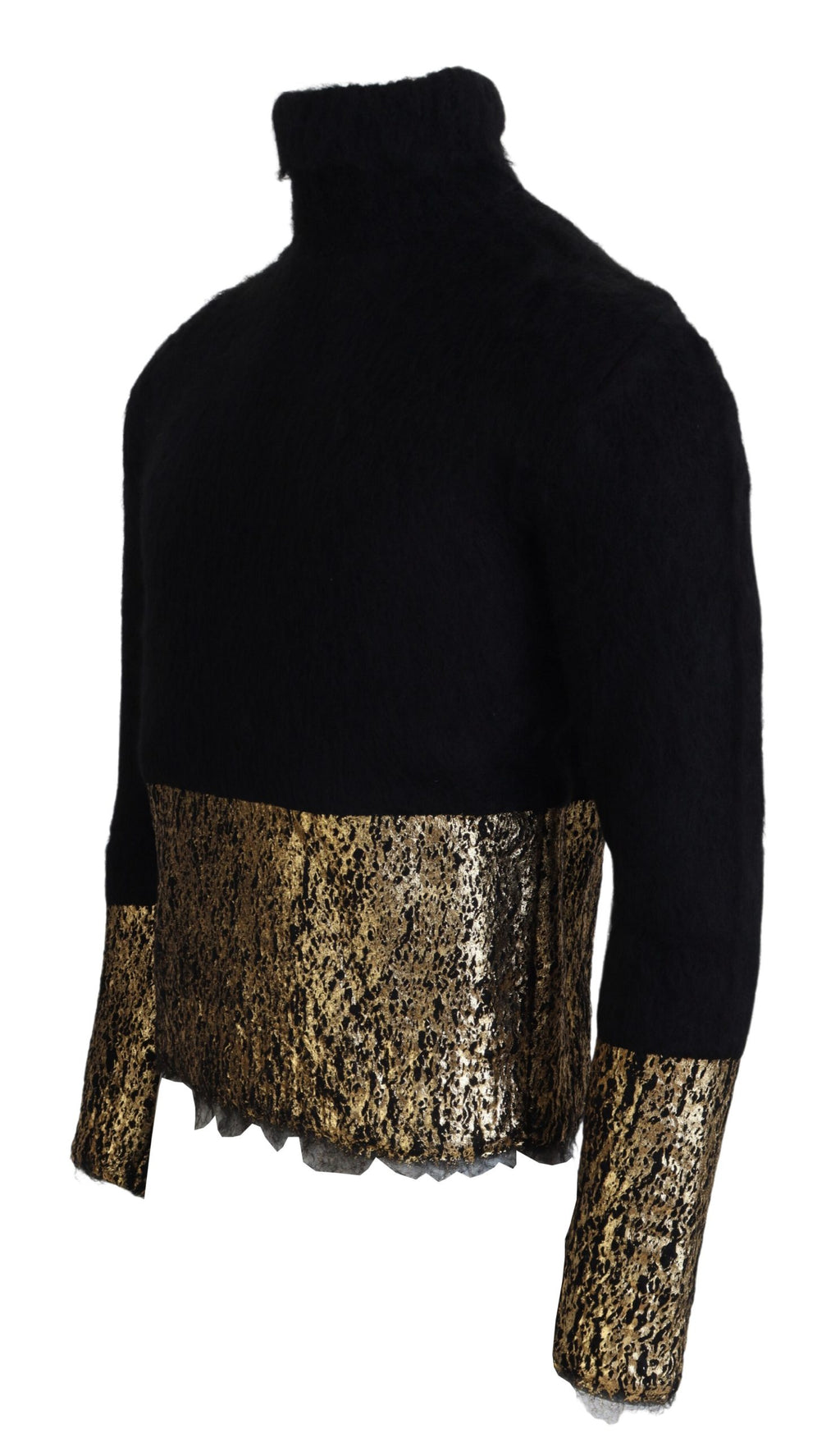 Dolce & Gabbana Black Turtleneck for Men side view