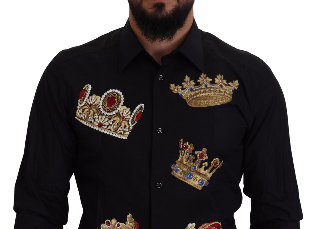 Dolce & Gabbana Black Dress Shirt for Men detail view