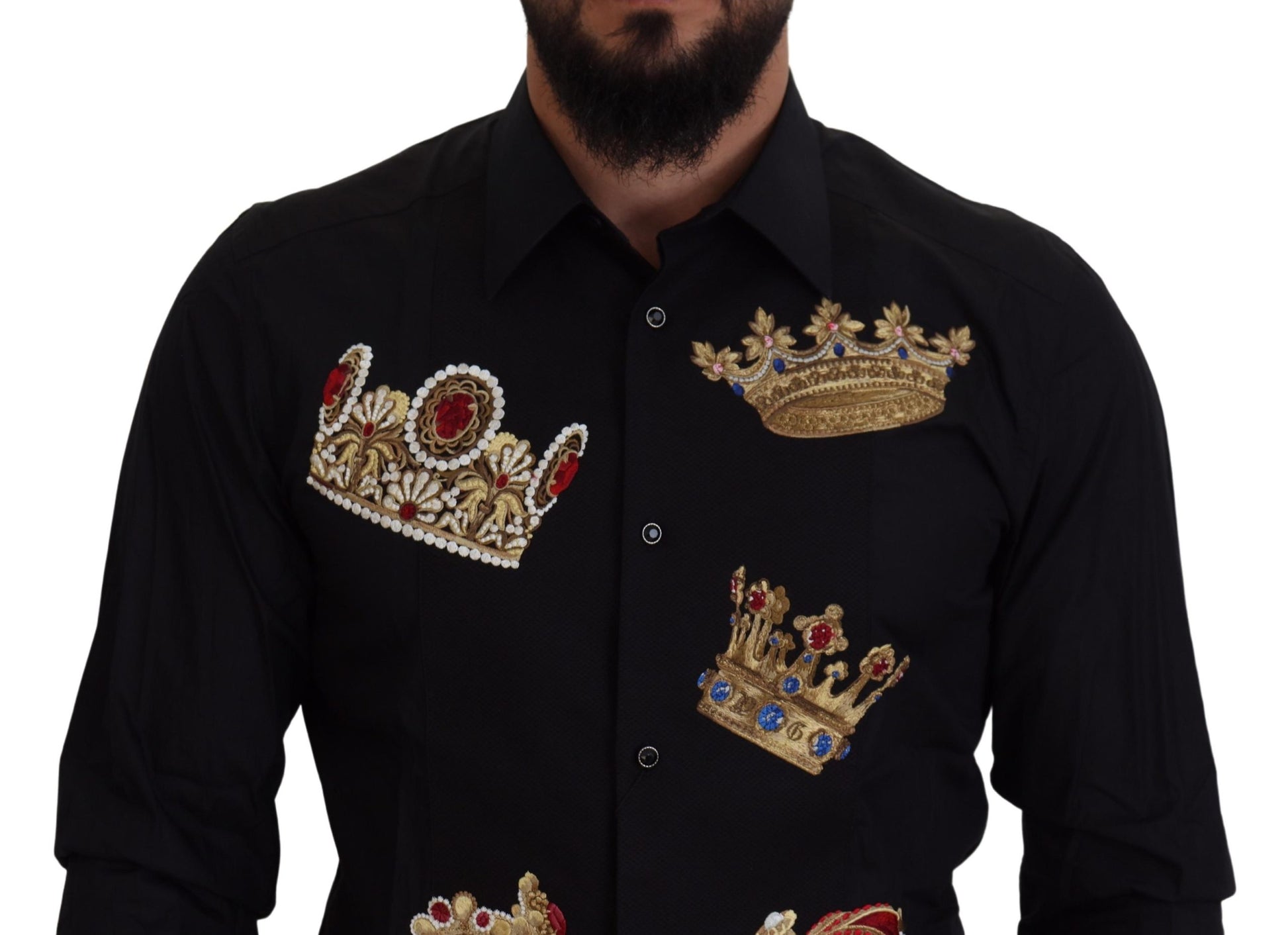 Dolce & Gabbana Black Dress Shirt for Men detail view