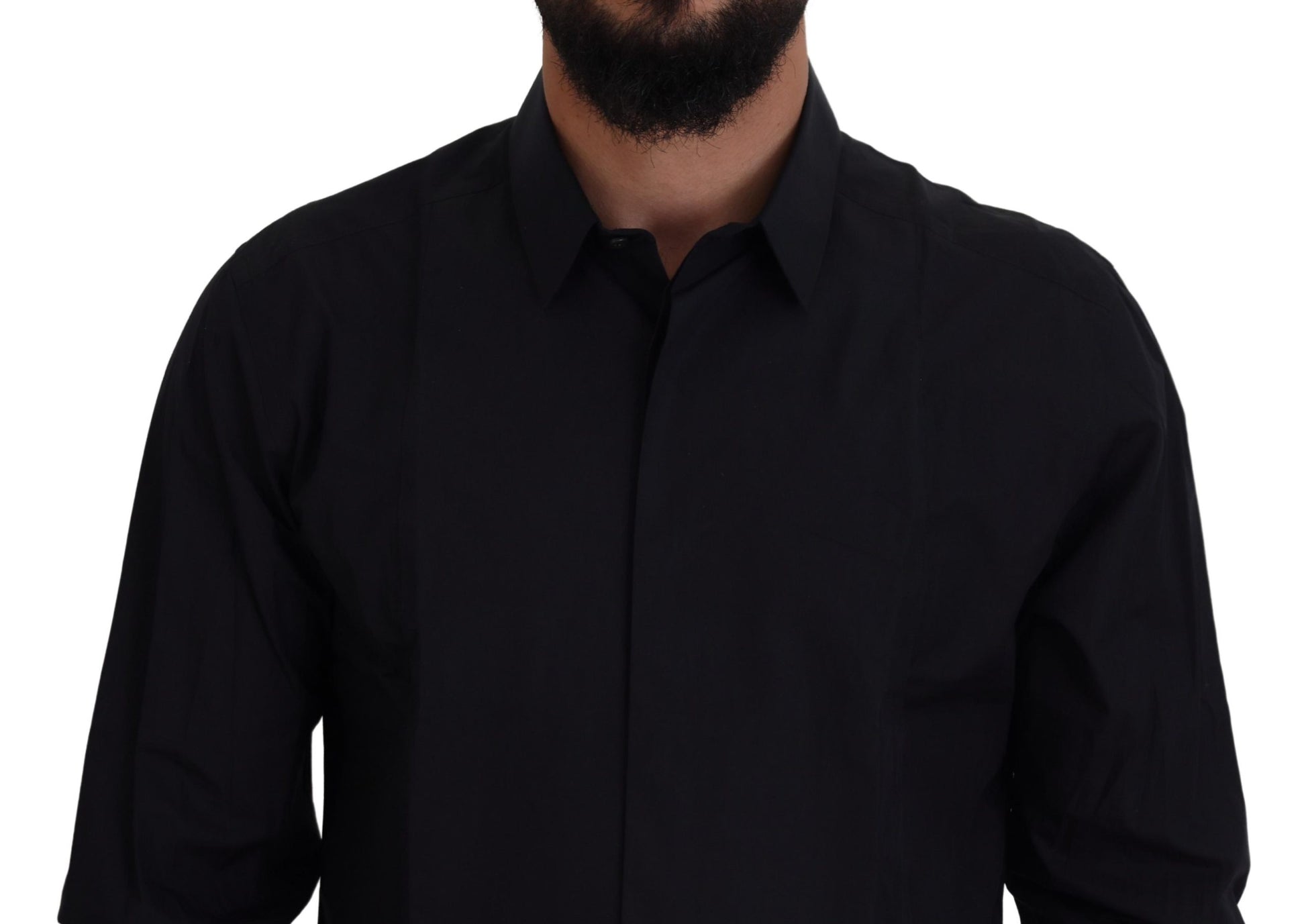 Dolce & Gabbana Black Dress Shirt for Men side view