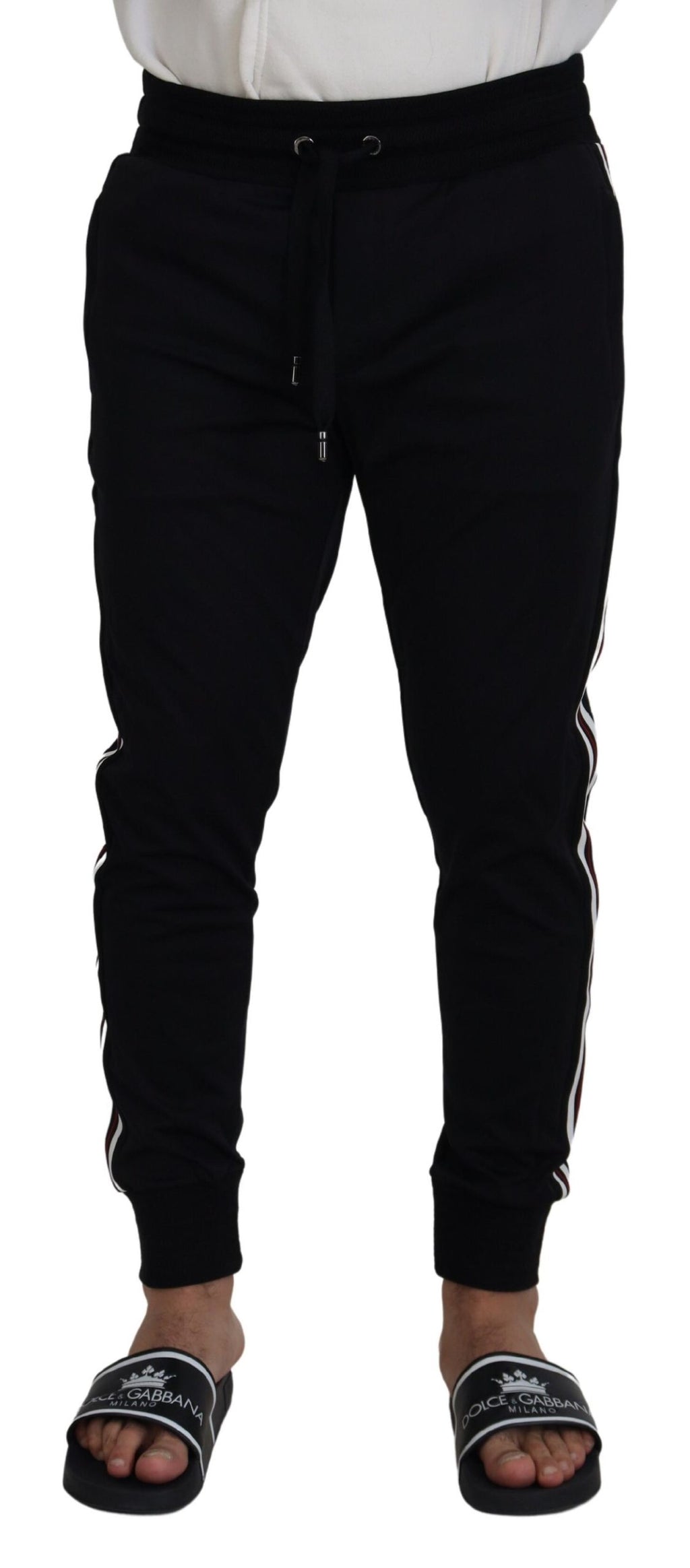 Dolce & Gabbana Black Athletic Pants for Men