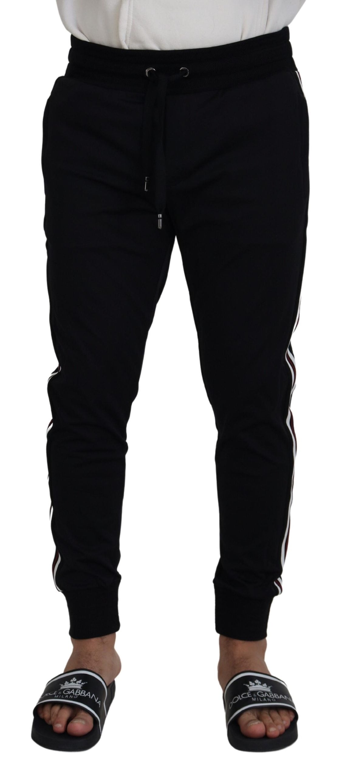 Dolce & Gabbana Black Athletic Pants for Men
