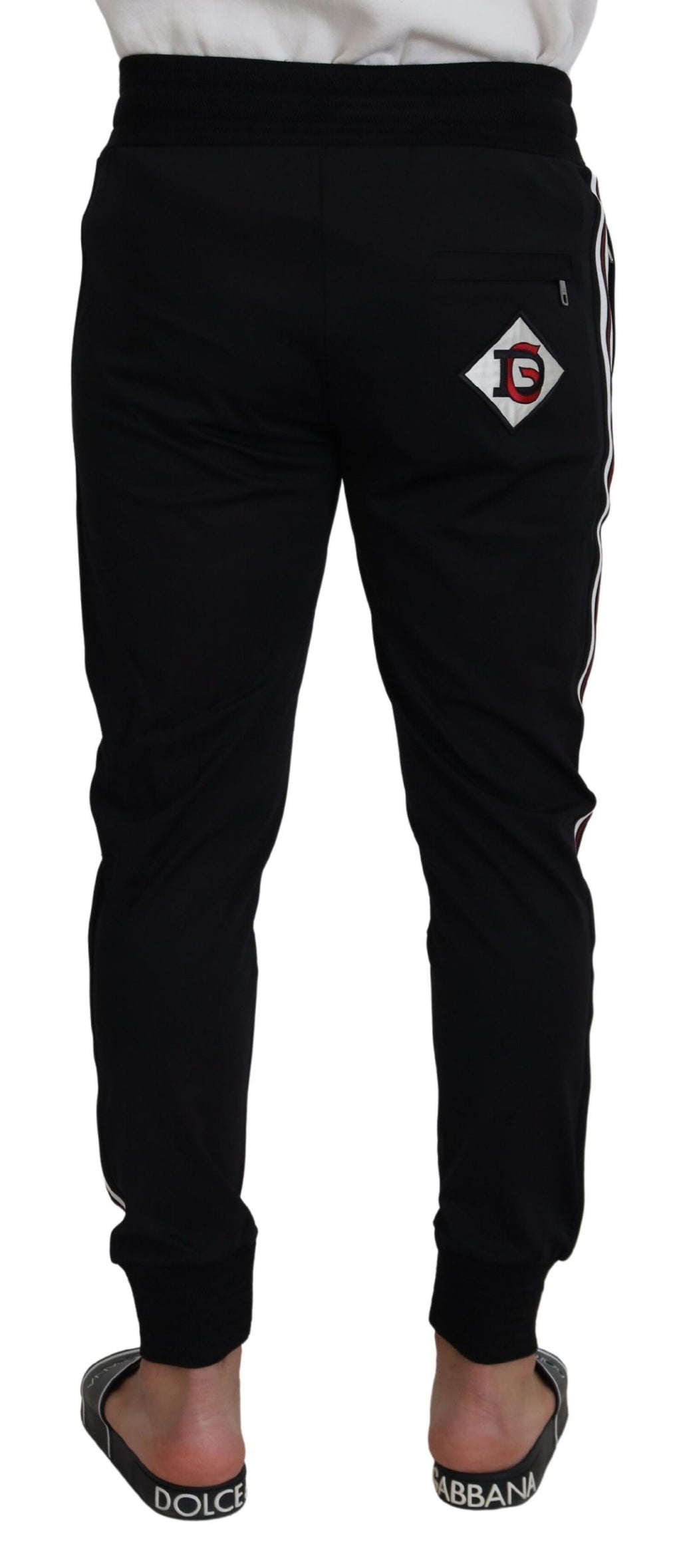 Dolce & Gabbana Black Athletic Pants for Men detail view