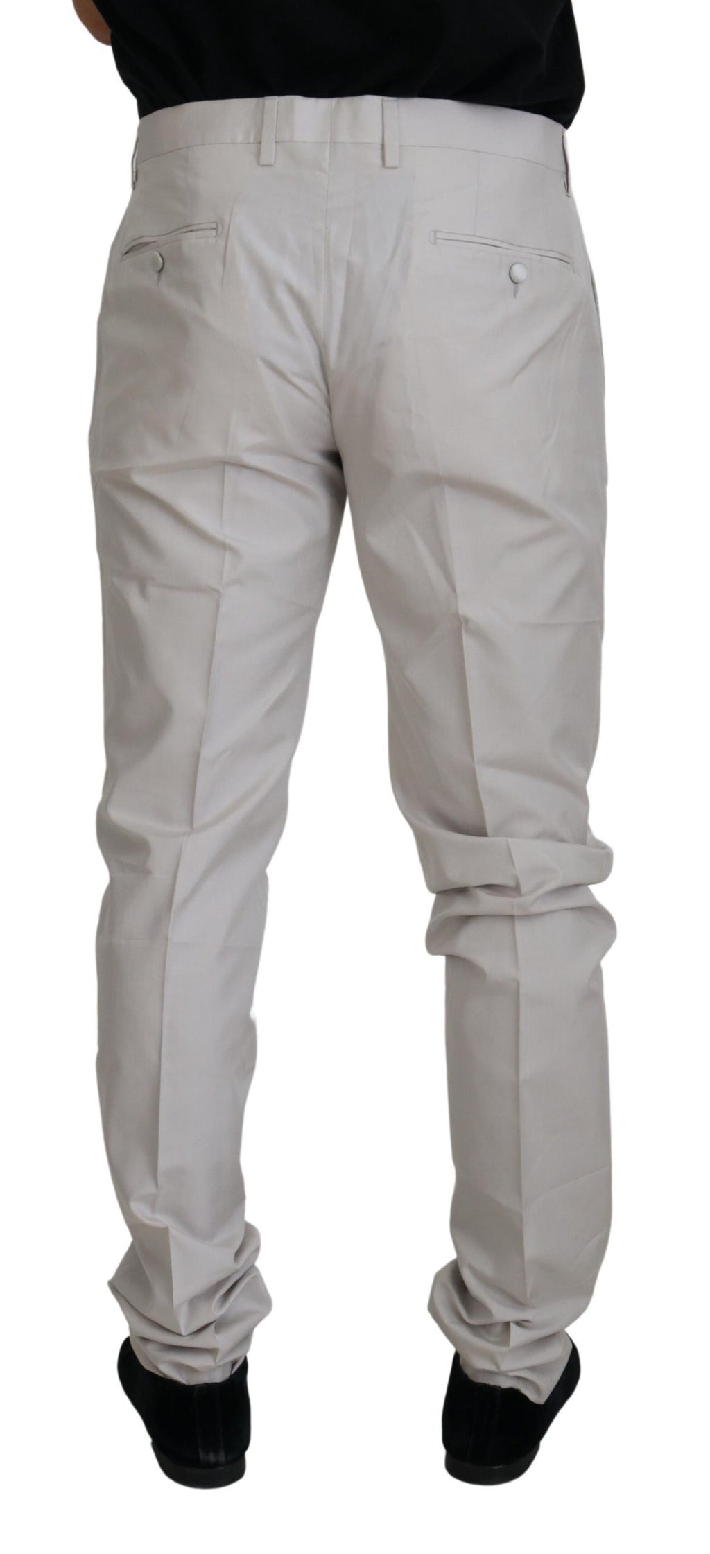Dolce & Gabbana White Chino Pants for Men detail view