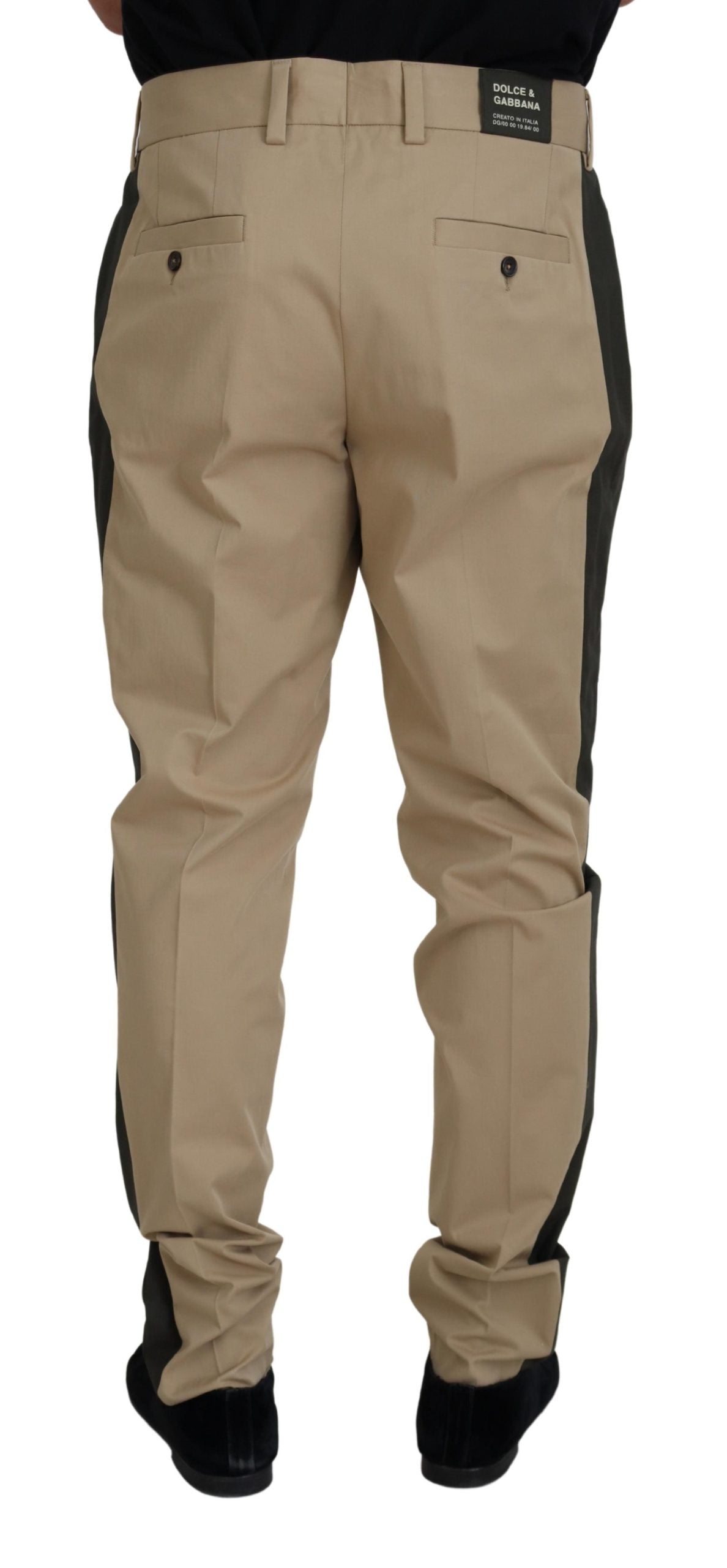 Dolce & Gabbana Brown Chino Pants for Men detail view