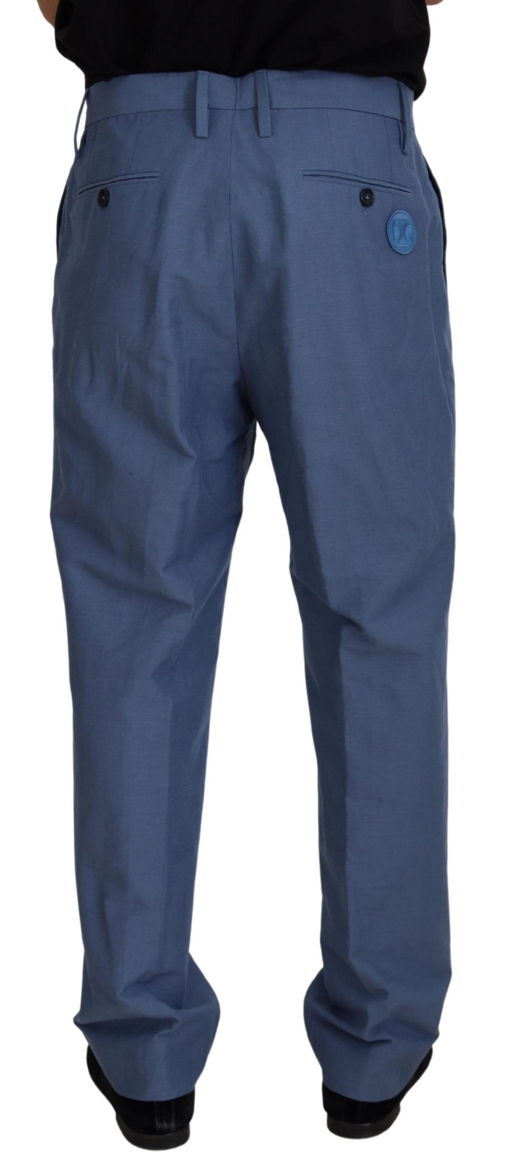 Dolce & Gabbana Blue Chino Pants for Men detail view
